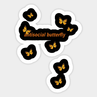 Anti-social Butterfly Sticker
